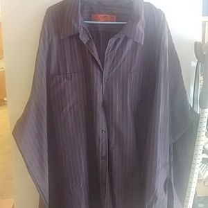 Men long sleeve 6XL stripe shirt